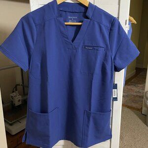 Blue Jaanuu Scrub Top NWT